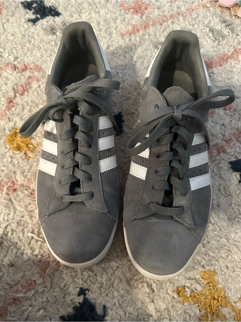 Adidas Gray Suede Original Campus 00s Sneakers Men’s Size 9 - Picture 3 of 7